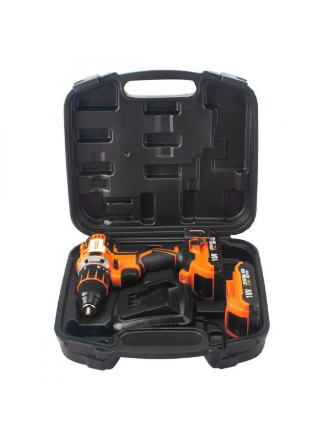 LAWAZIM Cordless Drill With Two 13mm Lithium-Ion Batteries 18V LAWAZIM 01-1505-003 Orange/Black 13mm  - Image 5