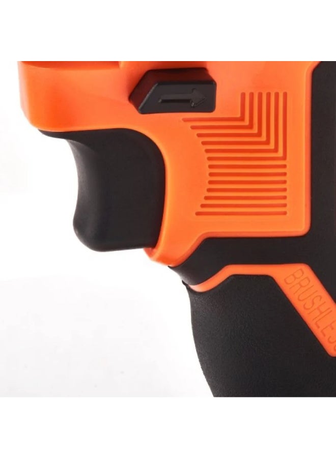 LAWAZIM - Cordless Drill With Two 13mm Lithium-Ion Batteries 18V LAWAZIM 01-1505-003 Orange/Black 13mm - Image 1