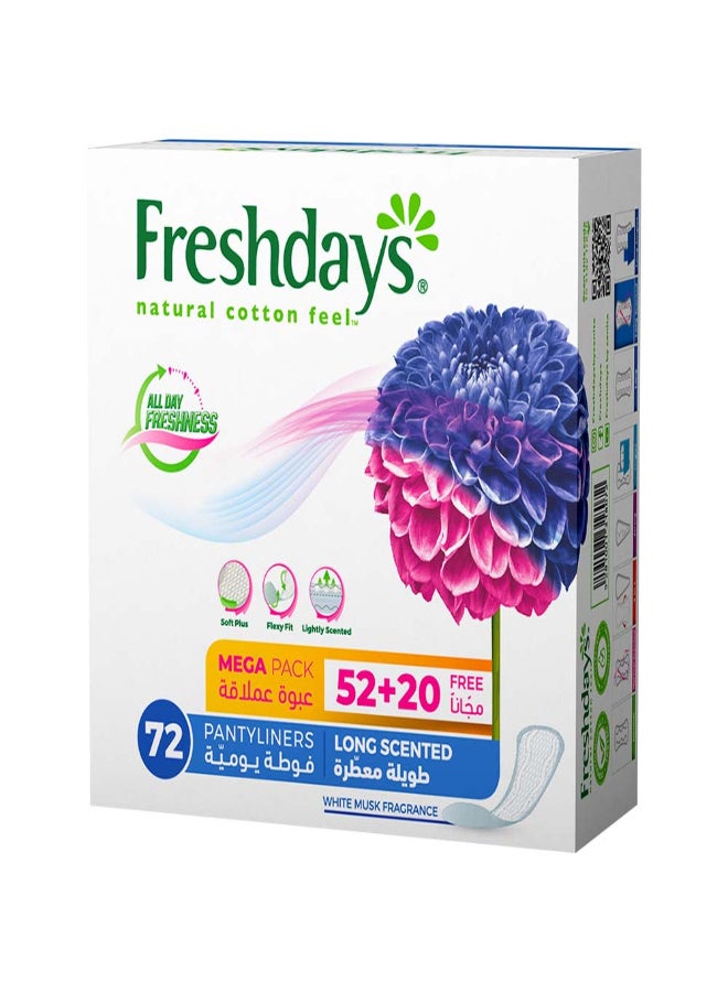 Freshdays - Daily Liners Long Scented 72 Pads - Image 1