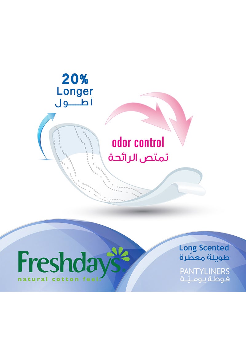 Freshdays Long Scented Mega Pack 72 Pads  - Image 2