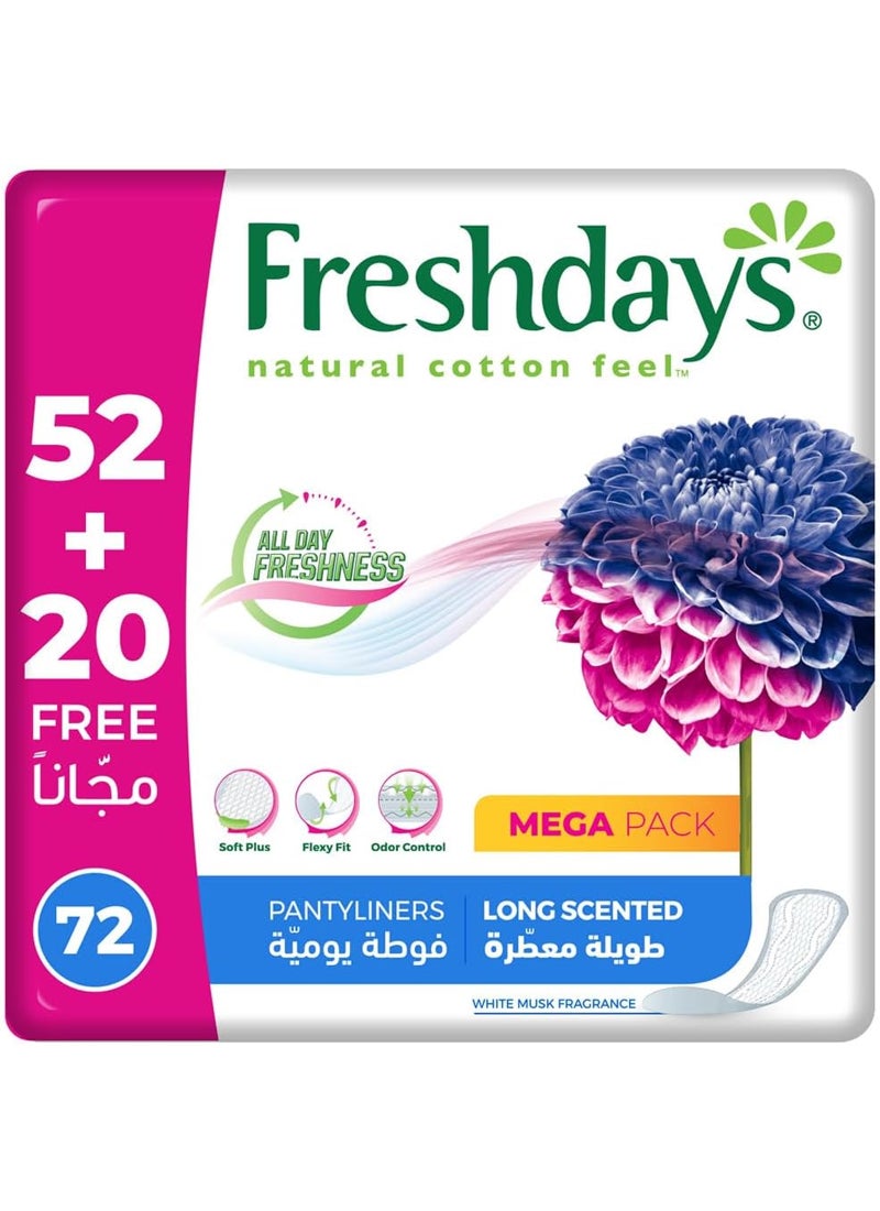 Freshdays Long Scented Mega Pack 72 Pads - Image 1