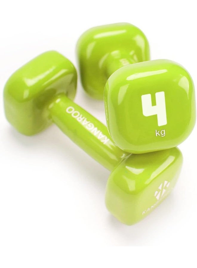 كانجرو طقم دمبل من قطعتين وزن الواحدة 4 كيلوجرامات 4كيلوجرام - Image 1