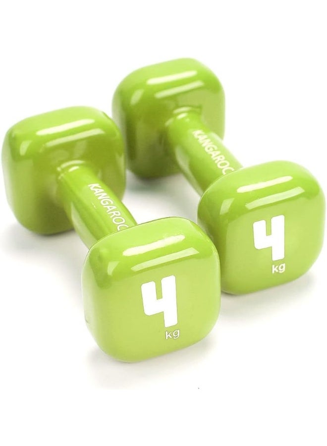 كانجرو طقم دمبل من قطعتين وزن الواحدة 4 كيلوجرامات 4كيلوجرام - Image 2