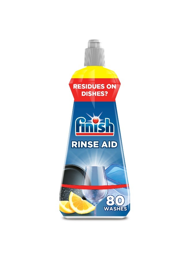 Finish Liquid Lemon Dishwasher Rinse Aid, 400ml - Image 1