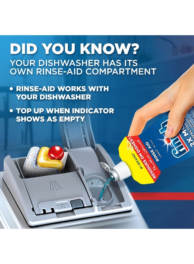 Finish Liquid Lemon Dishwasher Rinse Aid, 400ml - Image 5