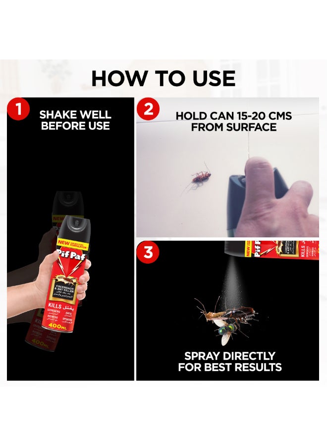 Pif Paf - Cockroach And Ant Killer 400ml - Image 1