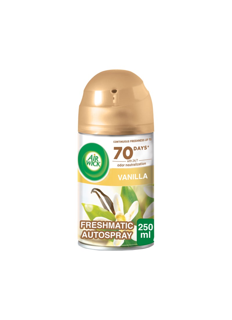 Air Wick Air Freshener Aerosol  Freshmatic Refill - Vanilla 250ml - Image 1