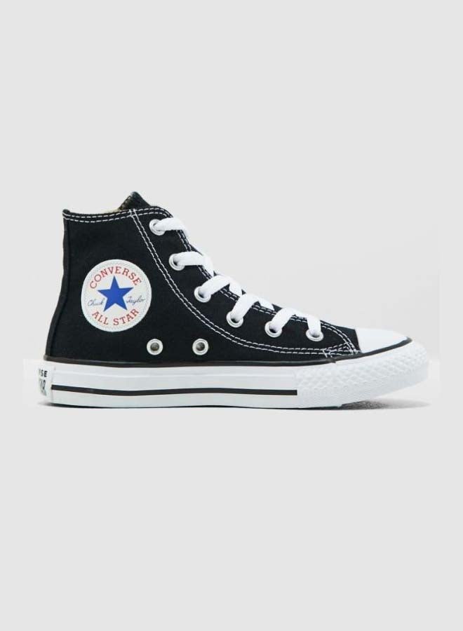 girls black high top converse