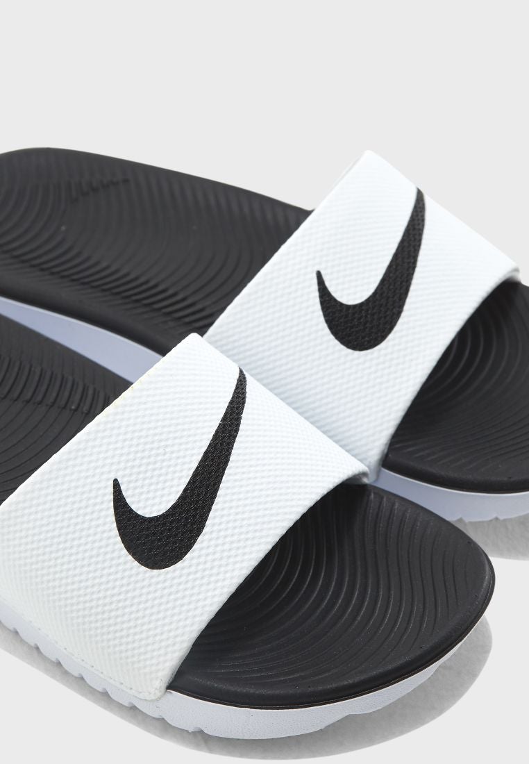 Nike Synthetic Kawa Slide White/Black - Image 4