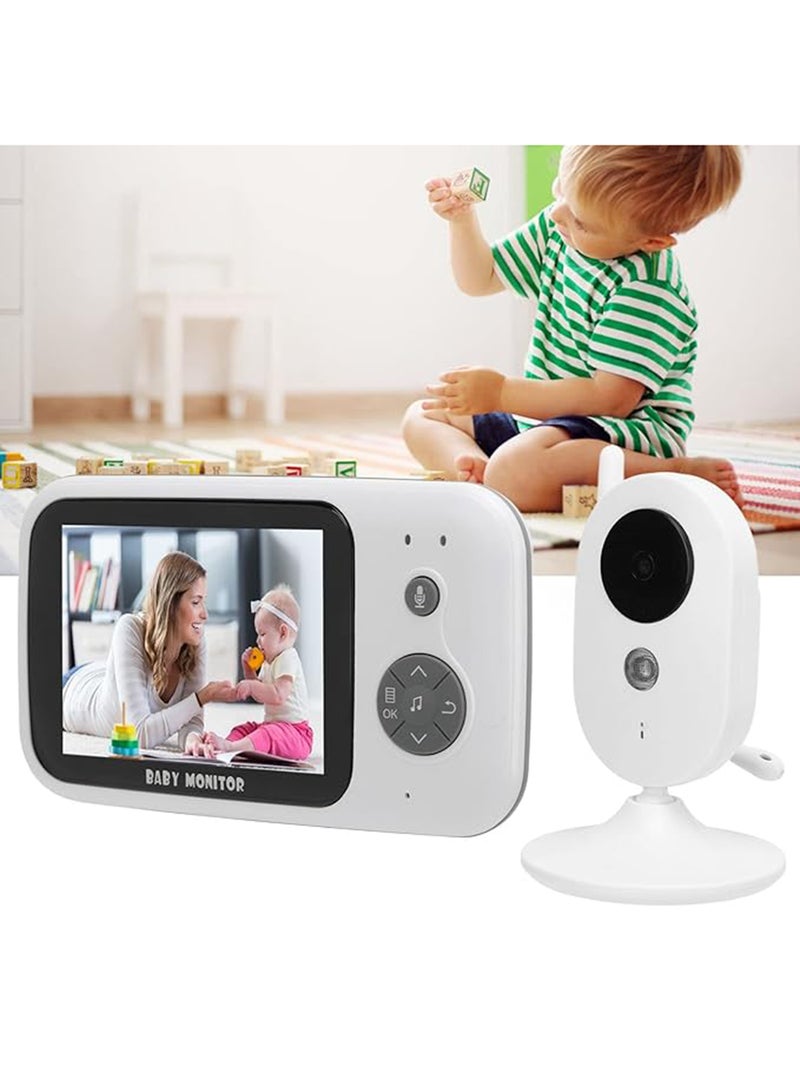 Generic - 3.2-Inch LCD Wireless Baby Monitor With Night Vision Two-Way Talk - White - Image 1