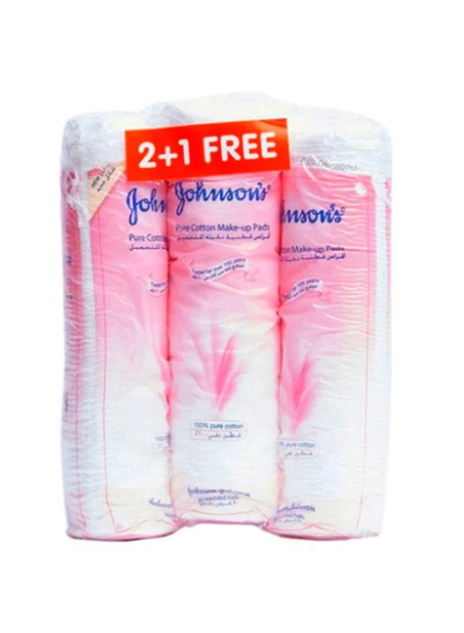 J&J Adult Makeup Remover Pads 80 Pieces Pack of 3