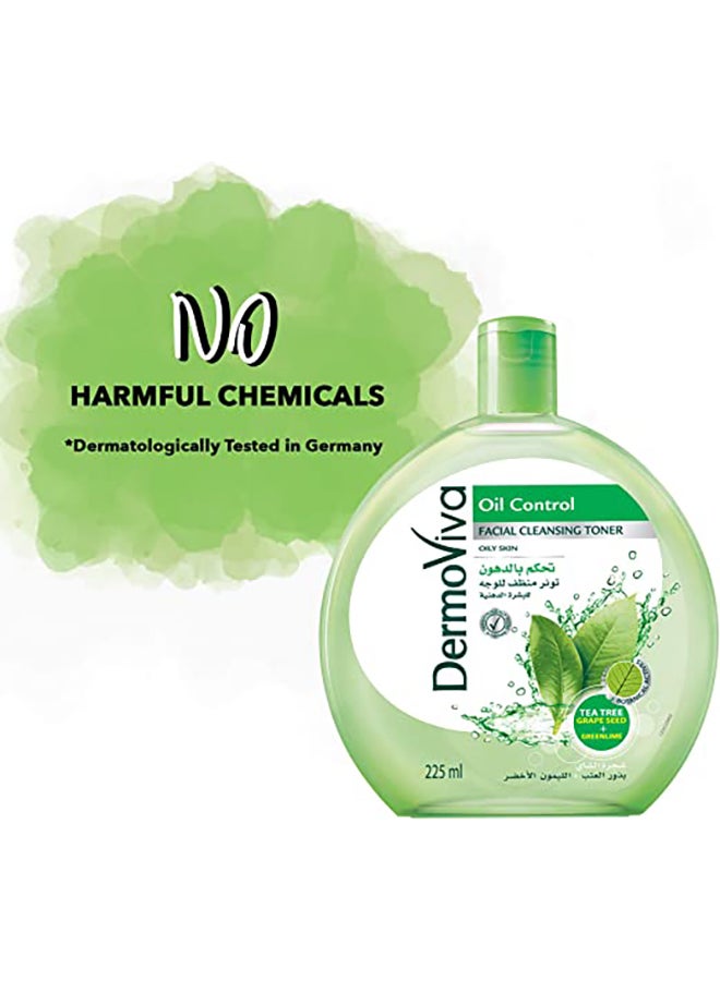 DermoViva Oil Control Facial Cleansing Toner 225ml  - Image 4