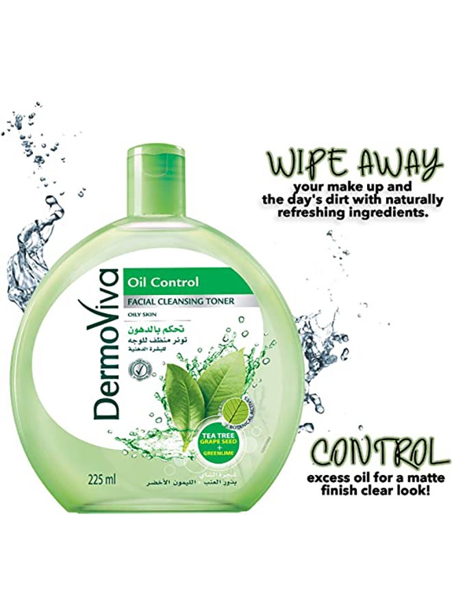 DermoViva Oil Control Facial Cleansing Toner 225ml  - Image 2