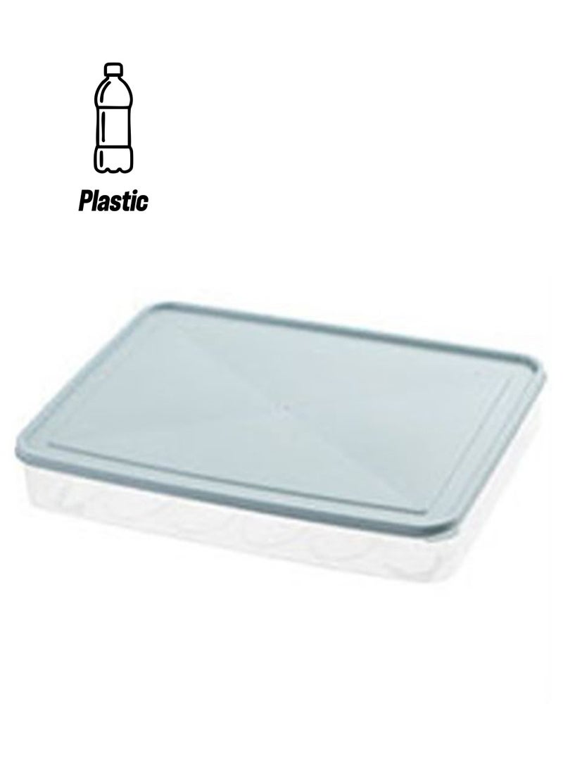 شاربدو صندوق بيض أزرق/شفاف 21.5x30.2x4.2سم