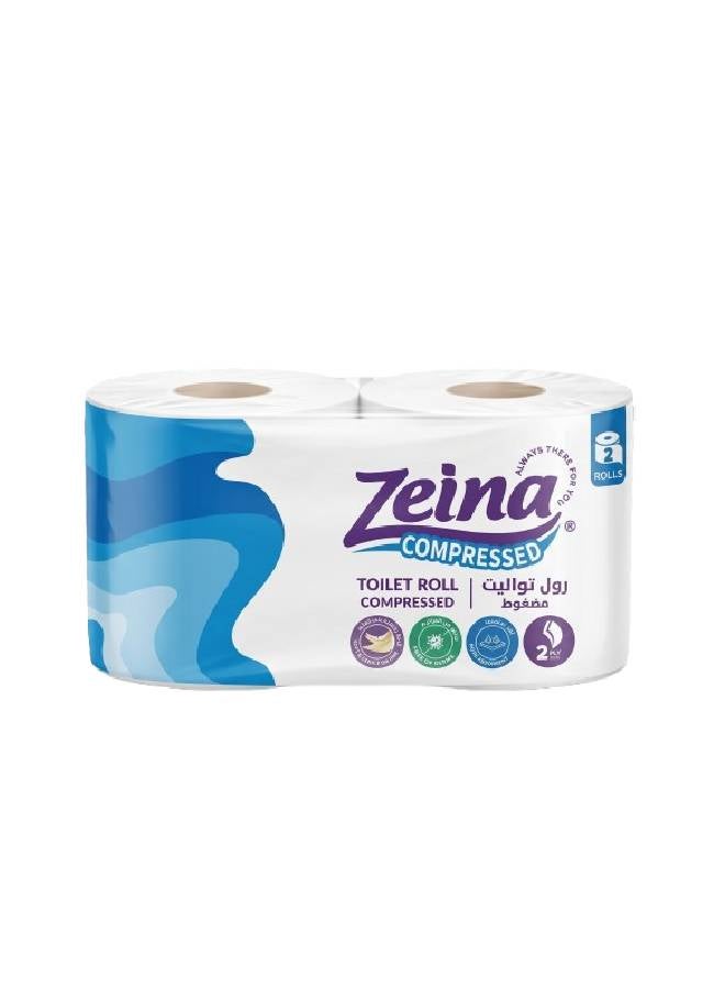Zeina Toilet Paper Compressed 2Roll White