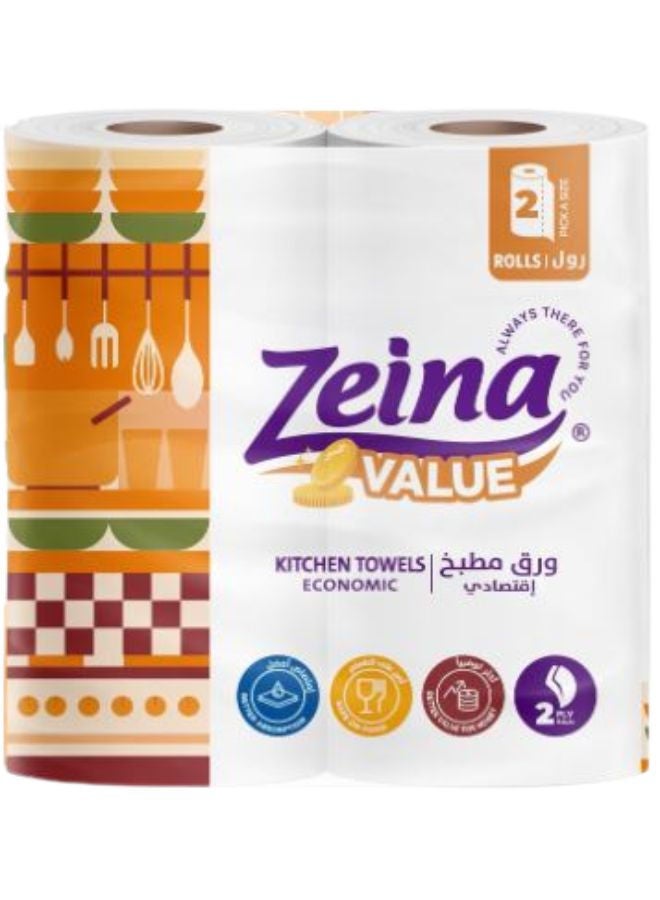 Zeina Troi Kitchen 2 Roll White