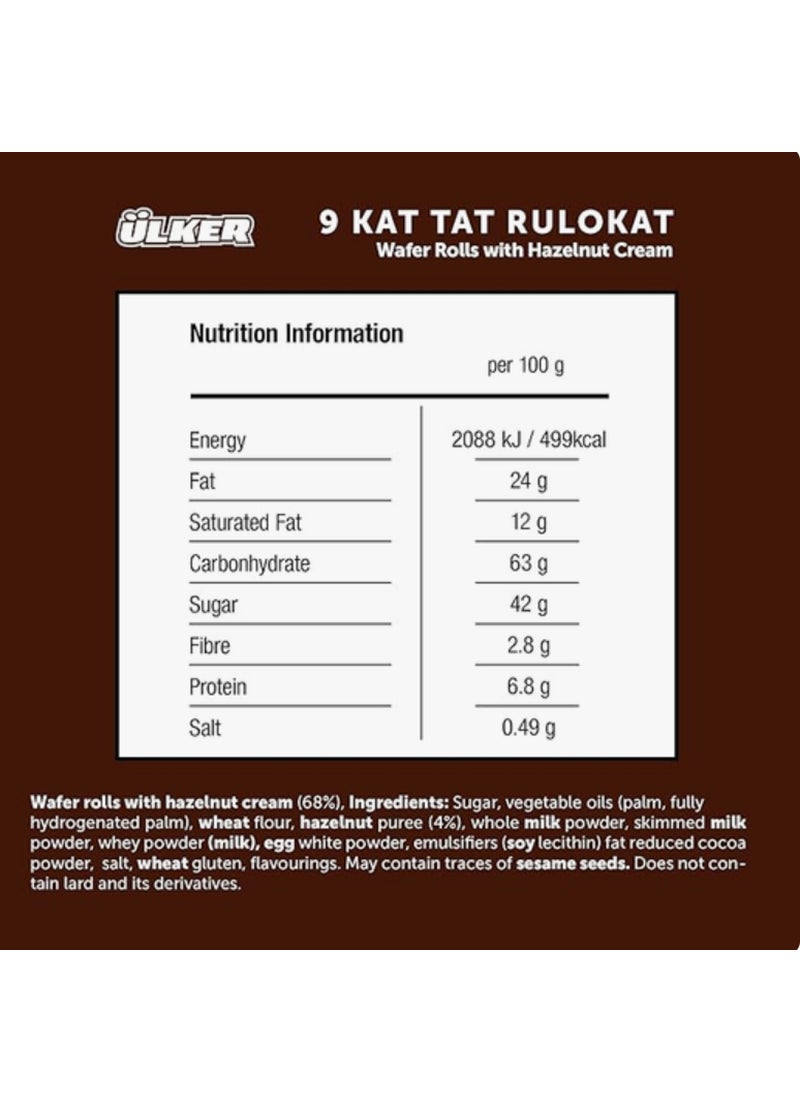 Ulker Rulokat Wafer Rolls With Hazelnut Cream 170grams - Image 2