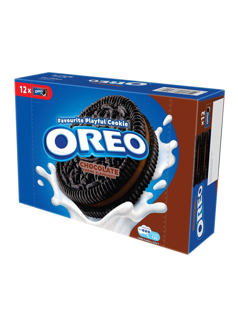 Oreo Original Chocolate Cream Flavoured Cookies Pack of 12 - Image 1