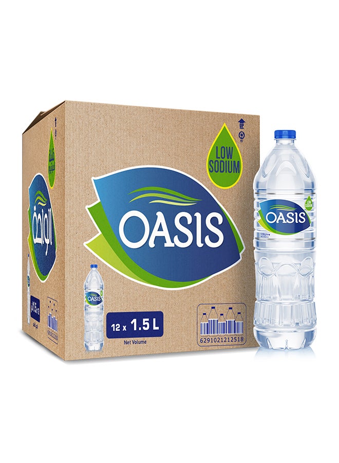 Oasis Eco-Friendly Drinking Water 1.5Liters Pack of 12 - Image 1