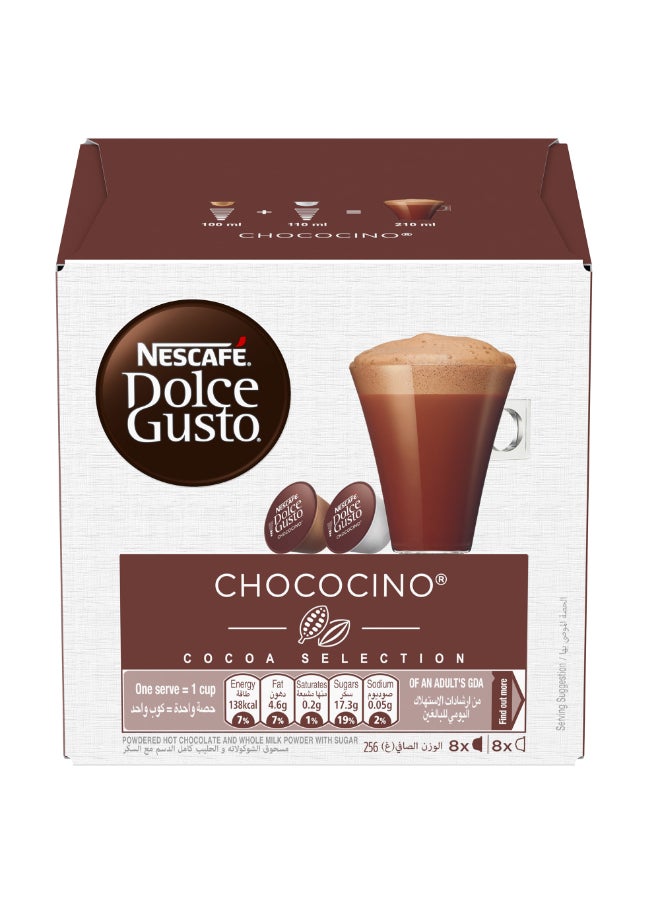 Nescafe Dolce Gusto Chococino Coffee 16 Piece Capsules 256grams - Image 1