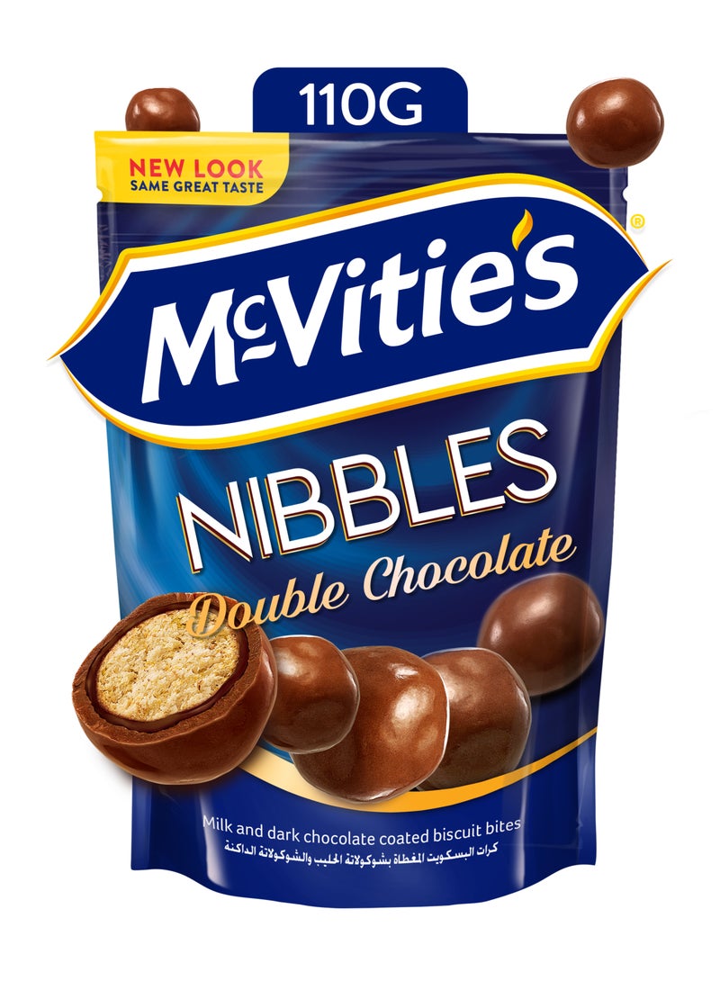 مكفتيز كرات البكسوت المغطاة بالشوكولاتة المزدوجة نيبلز 110جرام - Image 1