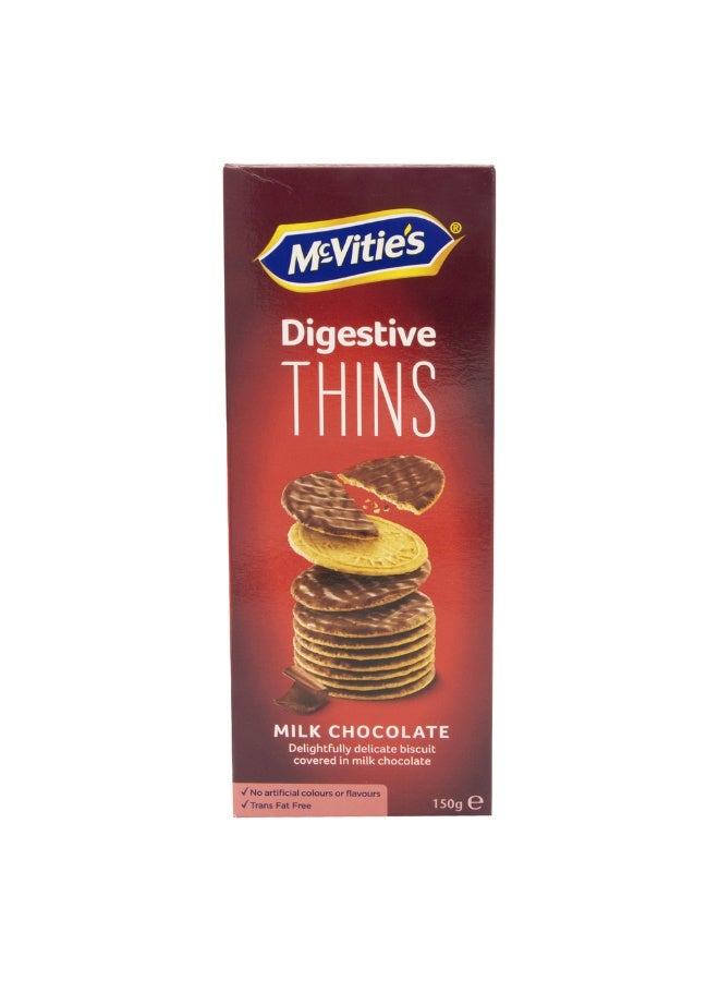 Digestives Thins Biscuits Covered In Milk Chocolate, 150g - pnsku/N25261685A/45/_/1734582381/fd9a8090-d30c-4193-a9c1-ed36c7964dbd