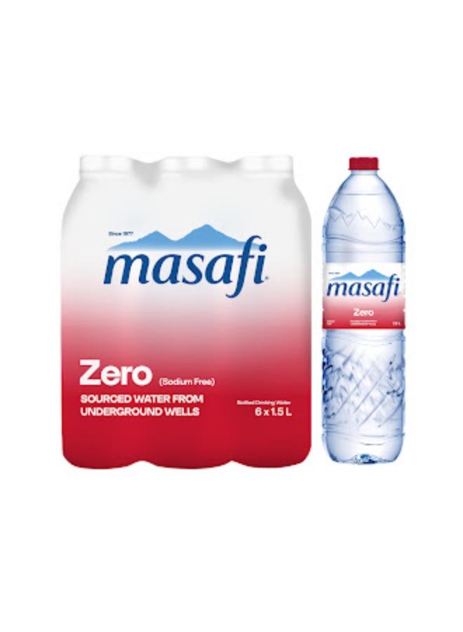 Masafi Zero Sodium Natural Water 1.5Liters Pack of 6 - Image 1
