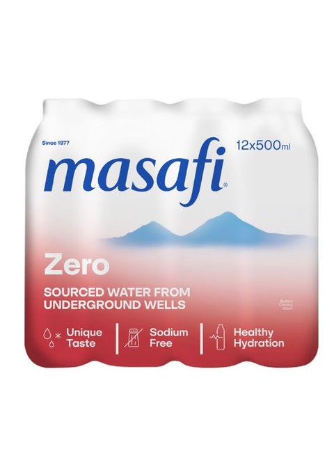 Zero Sodium Natural Water 500ml Pack of 12