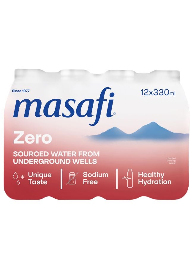 مسافي ماء طبيعي خالٍ من الصوديوم 330ملليلتر عبوة من 12 قطعة - Image 1