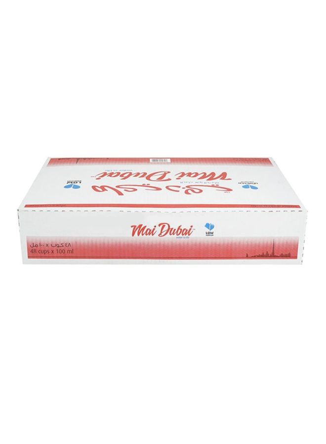 ماي دبي أكواب مياه طبيعية معبأة 100ملليلتر عبوة من 48 قطعة - Image 3