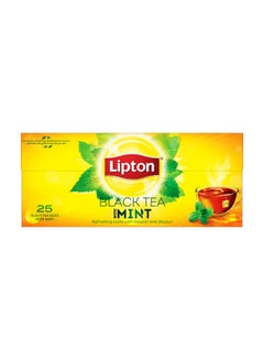Lipton Flavoured Black Tea Mint, 25 Teabags  - Image 1