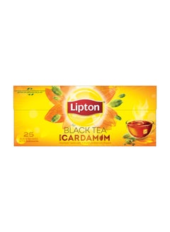 Lipton Flavoured Black Tea Cardamom 25 Teabags 50grams  - Image 1
