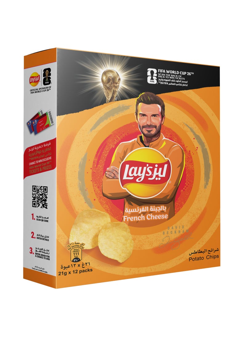 Lays French Cheese 21grams Pack of 12 - Image 1