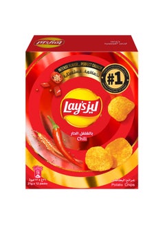 Lay's Chili Potato Chips 21grams Pack of 12  - Image 2