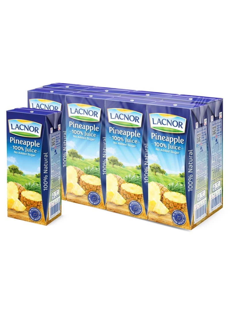 Lacnor Pineapple Juice 180ml Pack of 8