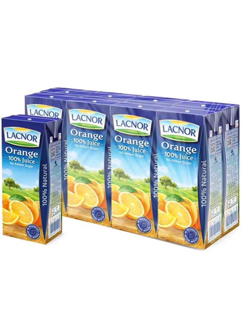 Lacnor Orange Juice 180ml Pack of 8 - Image 1