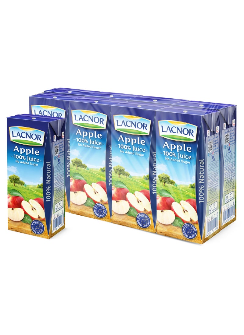 Lacnor Apple Juice 180ml Pack of 8 - Image 1