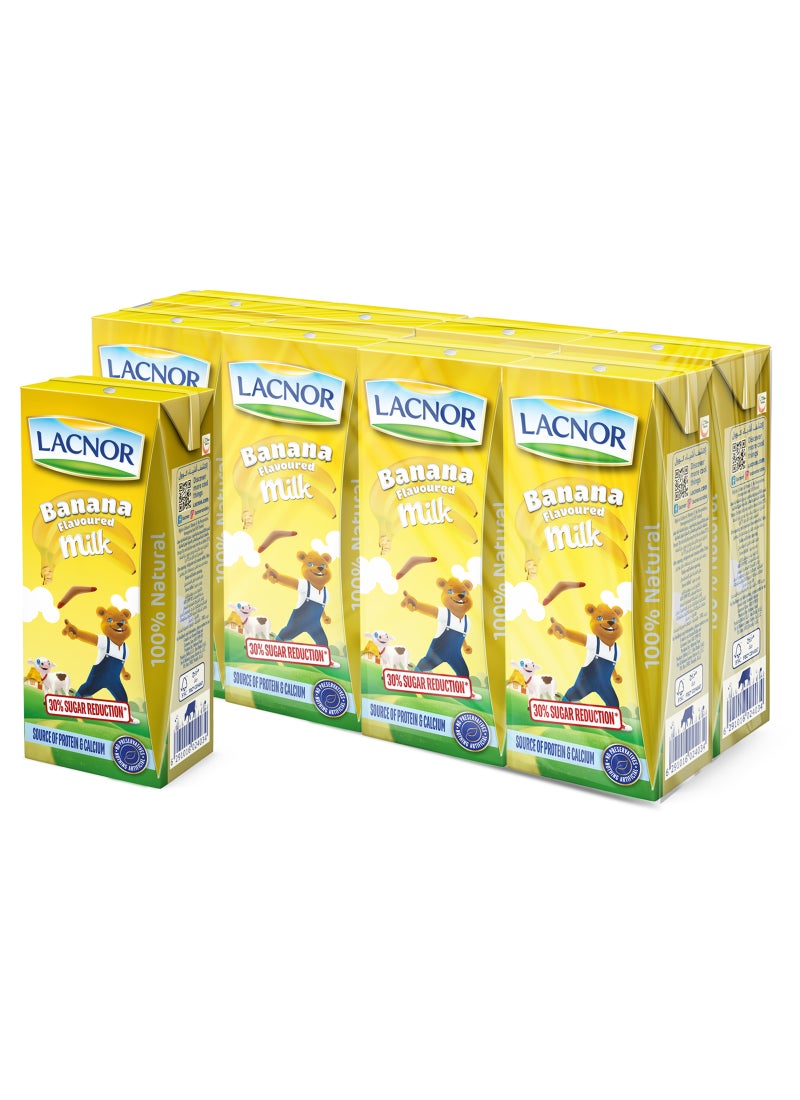 لاكنور حليب طويل الأمد موز 180ملليلتر عبوة من 8 قطع - Image 1