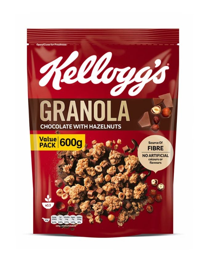 Kellogg's - Chocolate with Hazelnuts Granola 600grams - Image 1