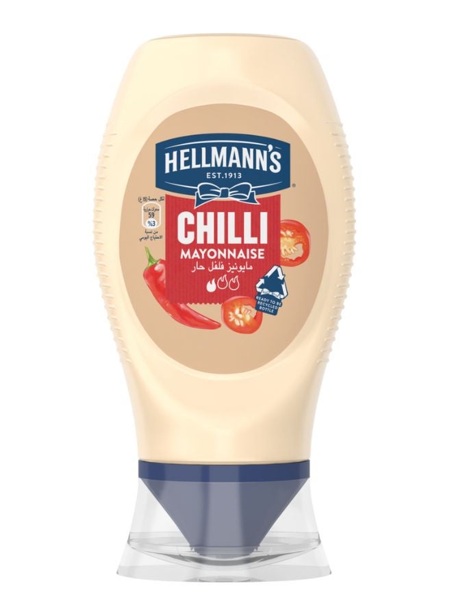 Hellmann's Mayonnaise For Sandwiches Wraps And French Fries Chilli Hot And Spicy 235grams - Image 1