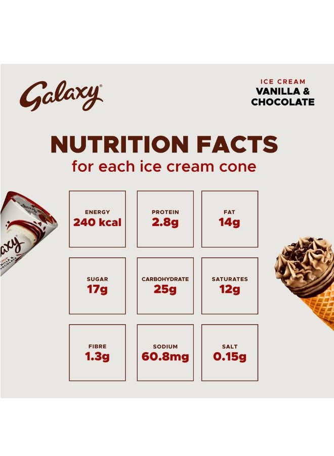 Galaxy - Ice Cream Cone Vanilla And Chocolate 110grams - Image 1