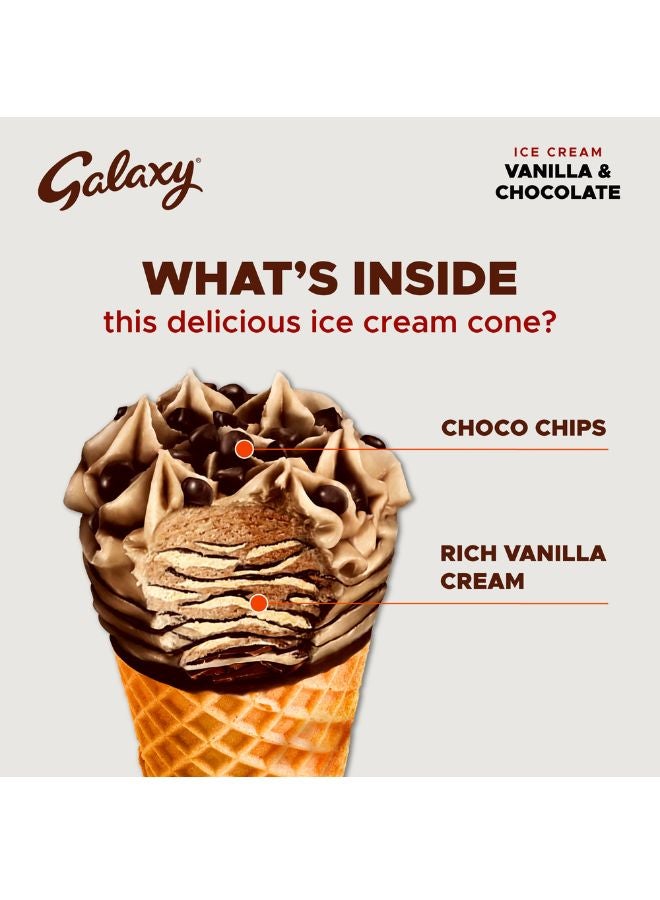Galaxy - Ice Cream Cone Vanilla And Chocolate 110grams - Image 1