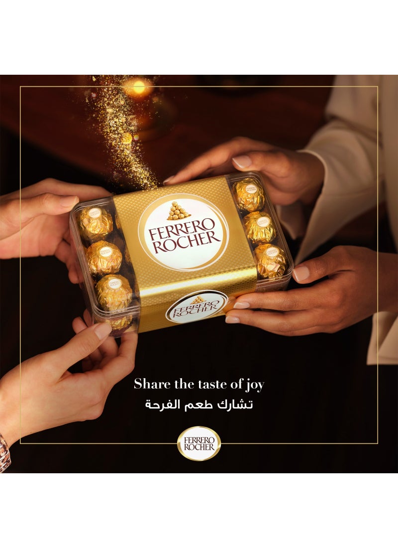 Ferrero Rocher Fine Crunchy Hazelnuts Dipped In Smooth Milk Chocolate, Individually Wrapped 30 Pieces 375grams - Image 4