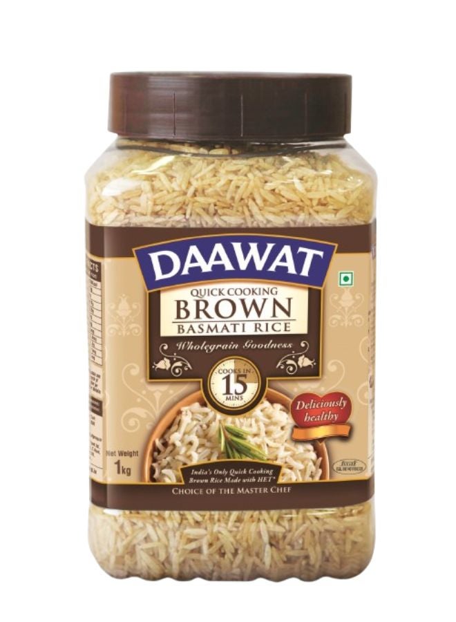 Daawat Brown Basmati Rice 1kg  - Image 1