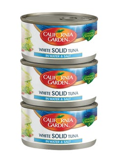 California Garden White Solid Tuna In Water And Salt 170grams Pack of 3  - Image 1