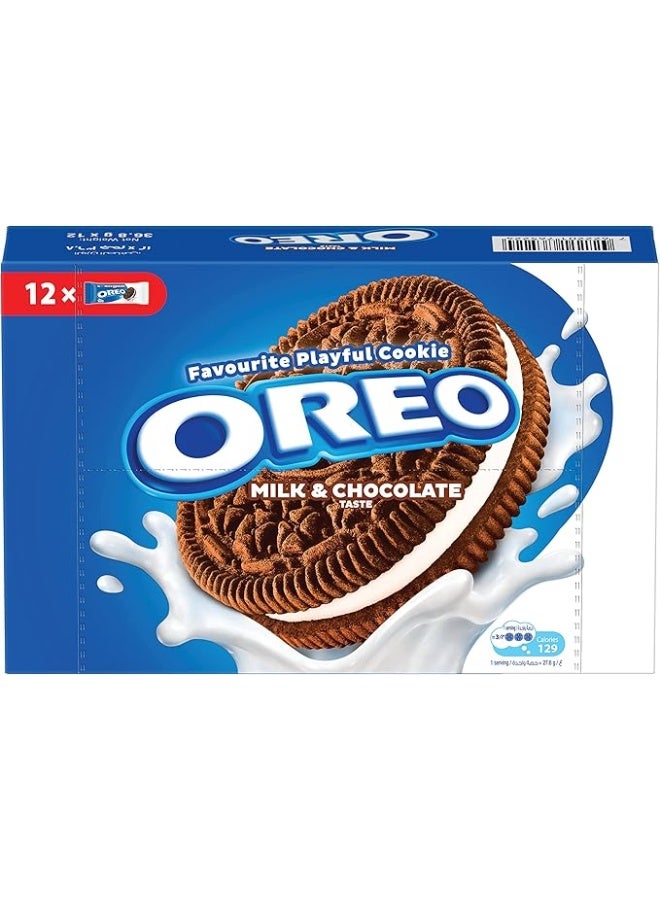 أوريو Milk and Chocolate , 36.8g × 12 Pack of 12 - Image 1