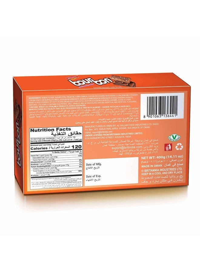 Britannia Bourbon Cream Biscuits 400grams - Image 2