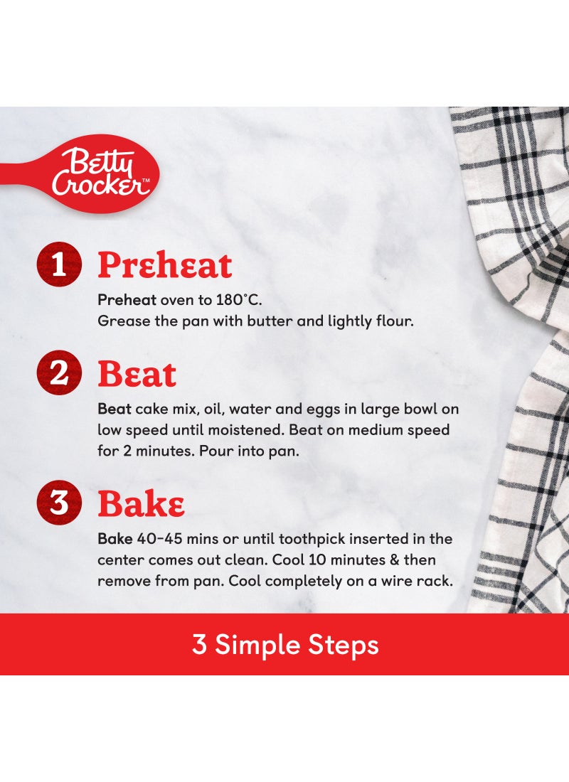 Betty Crocker Lemon Supermoist Cake Mix 500grams  - Image 4