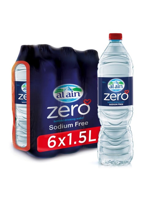 Zero Sodium Free Drinking Water 1.5Liters Pack of 6