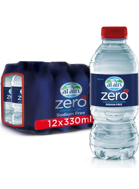 Zero Drinking Bottled Water 330ml Pack of 12